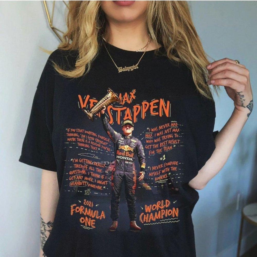 Max Verstappen Shirt, Racing F1 Player , Champion Formula 1 Tee, Racing Fan